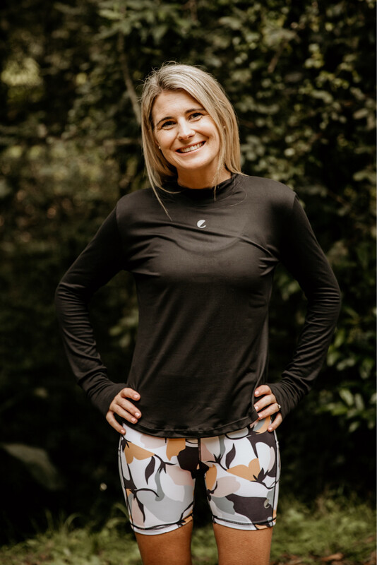 black long sleeve top