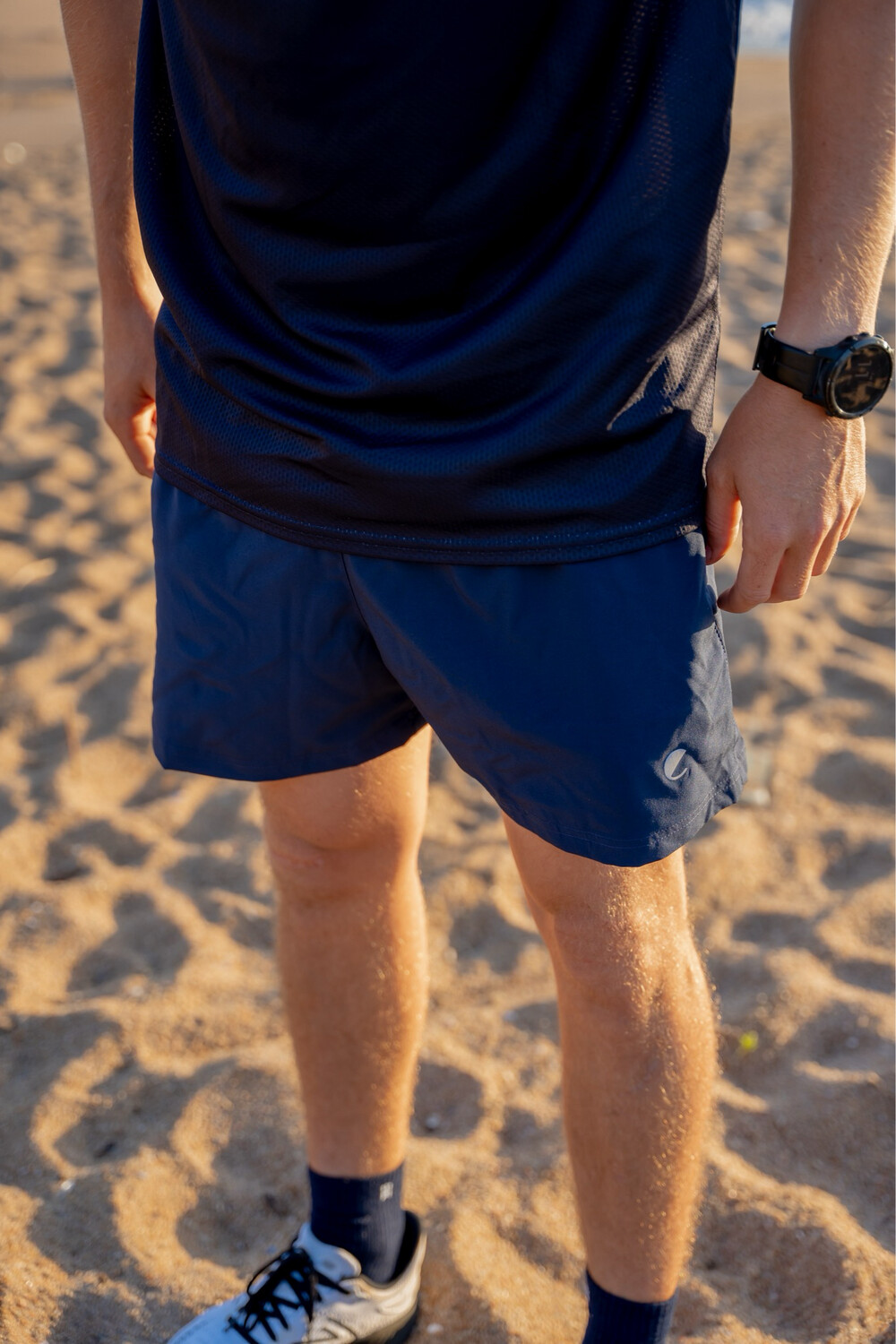mens navy shorts (with undies/briefs, NOT tights)