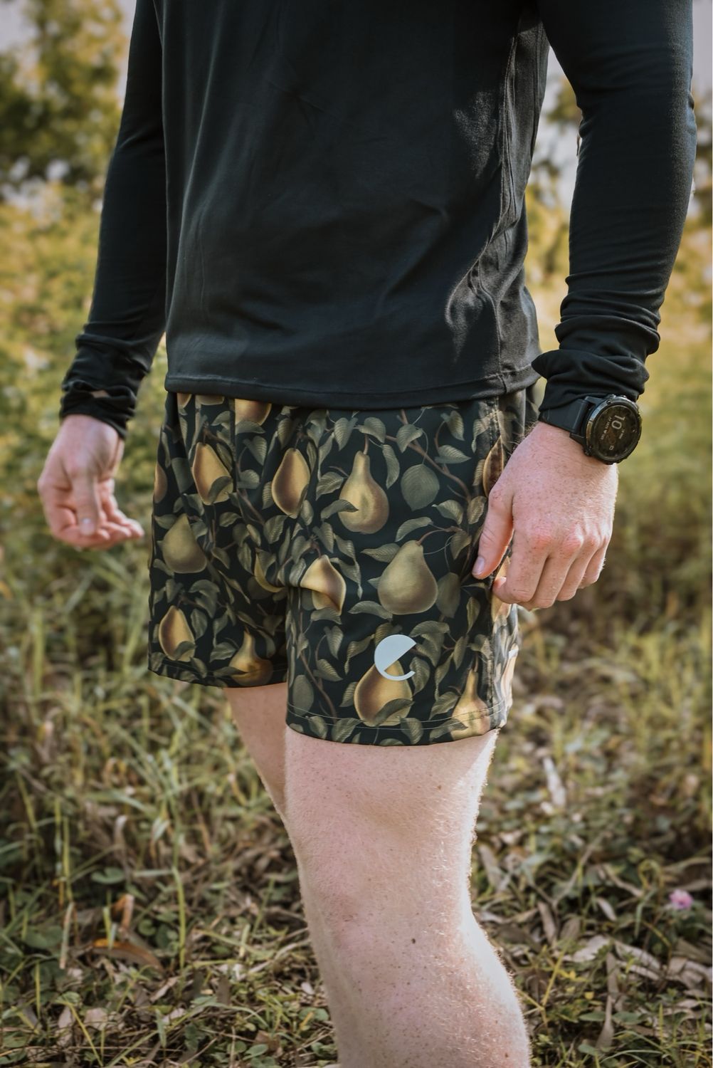 pear mens shorts with built in ECO tights