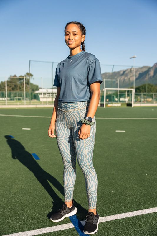 Olympic full length panelled tights