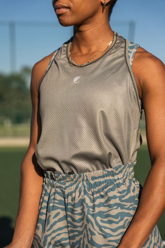 blue/olive reversible vest