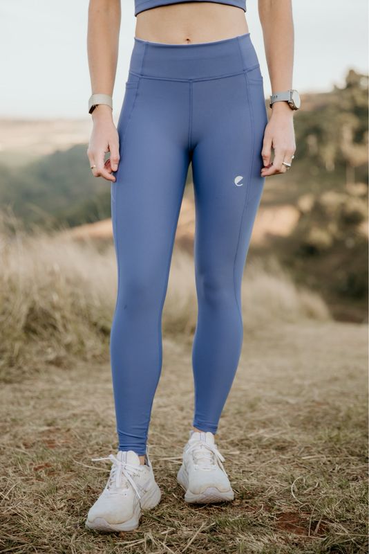periwinkle panelled full length tights