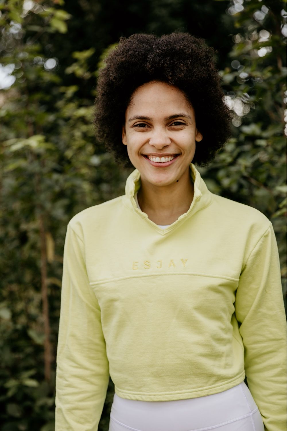 lime cropped sweater