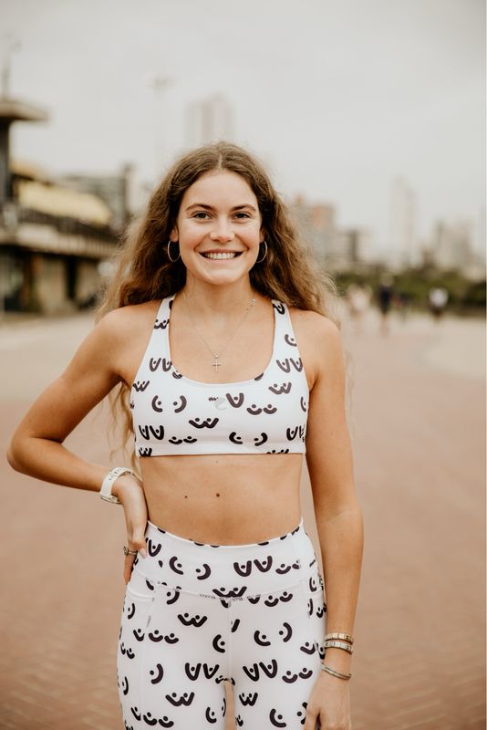 boobies 280gm RECYCLED fabric racerback bra