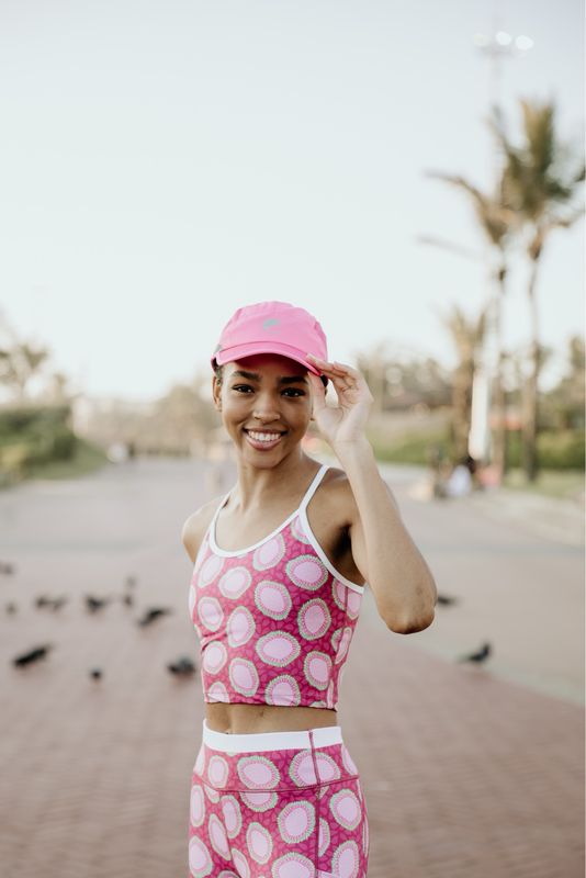 Ethembeni floral thin strap crop