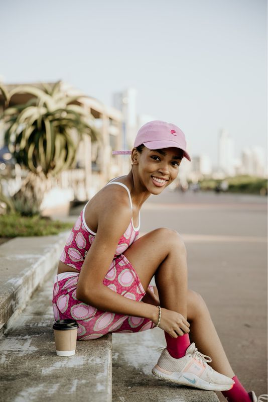 pink cap