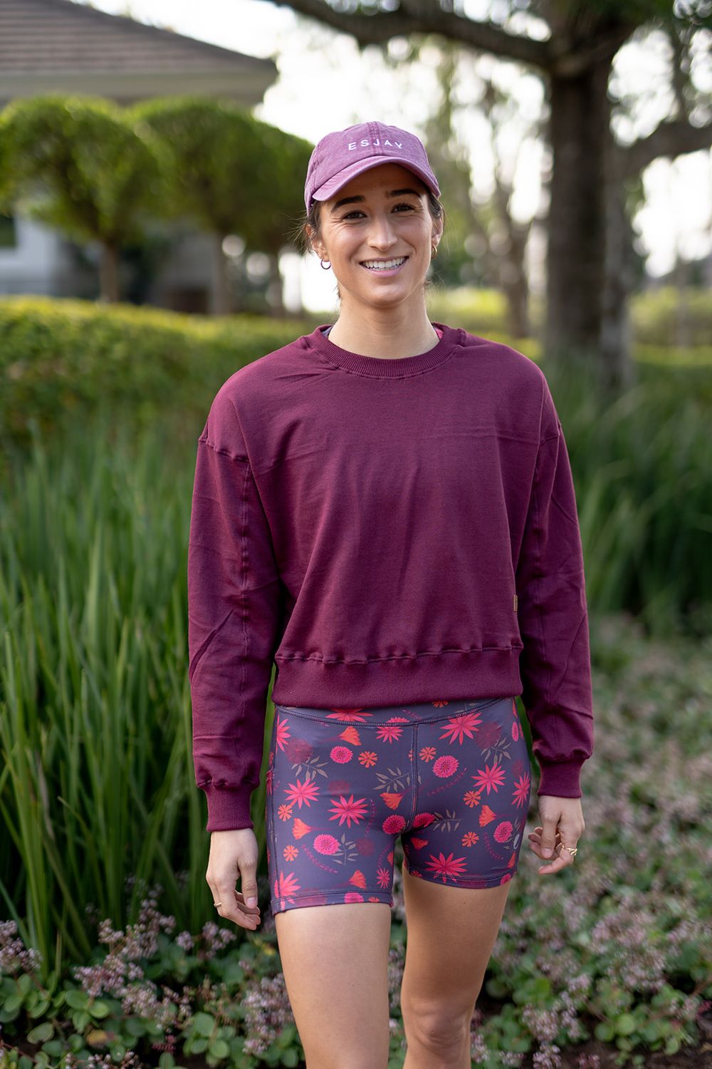 maroon regen cropped sweater