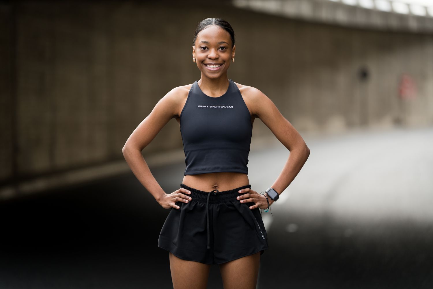 ESJAY SPORTSWEAR high neck bra crop