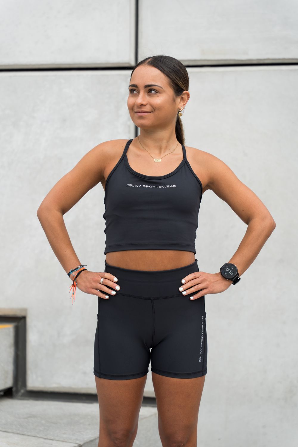 ESJAY SPORTSWEAR thin strap crop