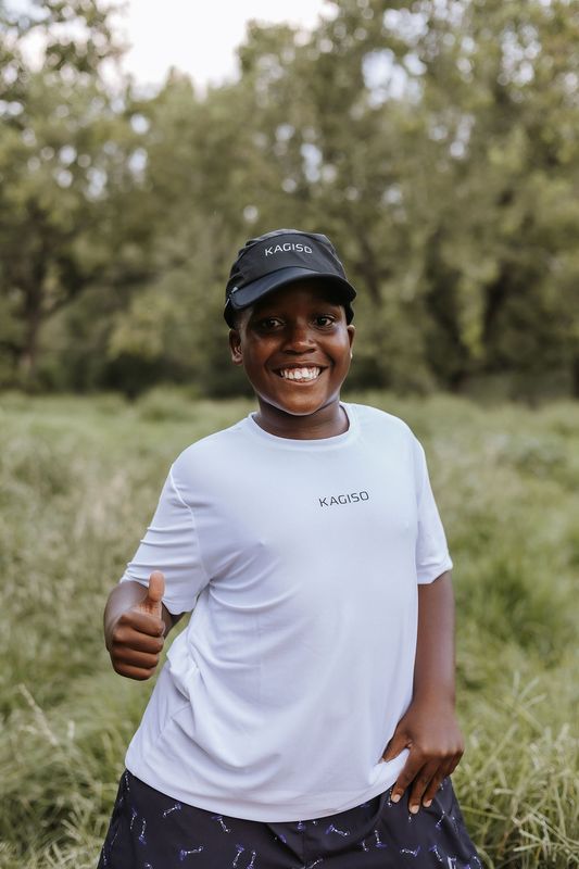 Kagiso black marathon cap