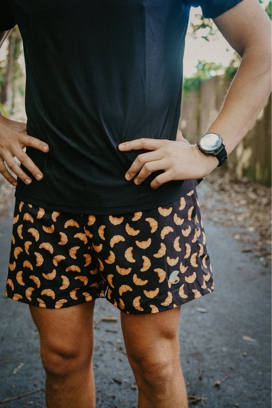mens croissant shorts with built in ESJAY240 tights