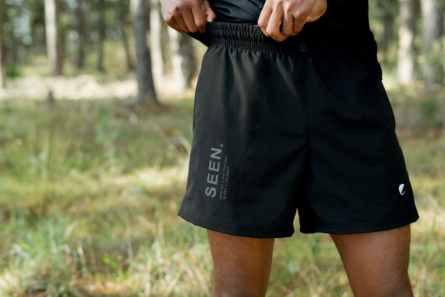 SEEN. mens shorts with built in ESJAY240 tights