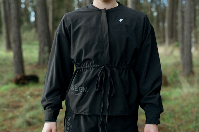 SEEN. popper blouse