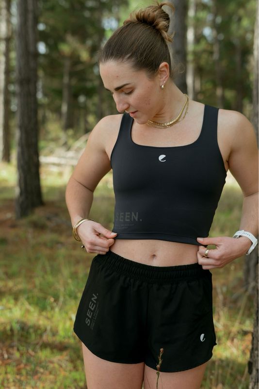 SEEN. square neck bra crop