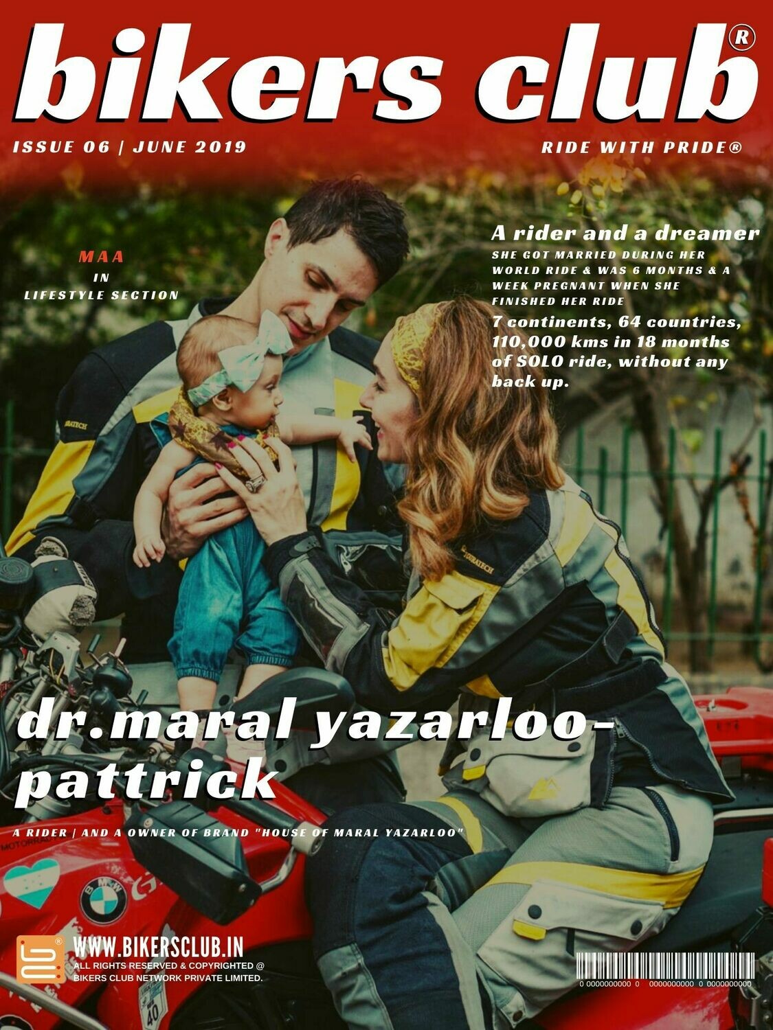 BIKERS CLUB-e-magazine-june 2019-Dr. Maral Yazarloo-Pattrick