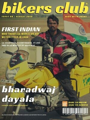 BIKERS CLUB-e-magazine-aug 2019-Bharadwaj Dayala