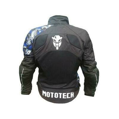 Scrambler Air Women's Motorcycle Jacket - Level 2 Black+Blue