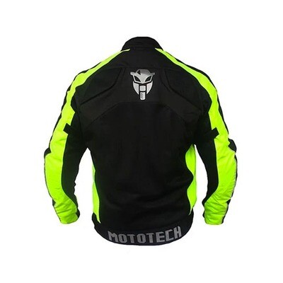 Scrambler Air Motorcycle Riding Jacket - Fluorescent Green
