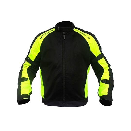 Scrambler Air Motorcycle Riding Jacket - Fluorescent Green