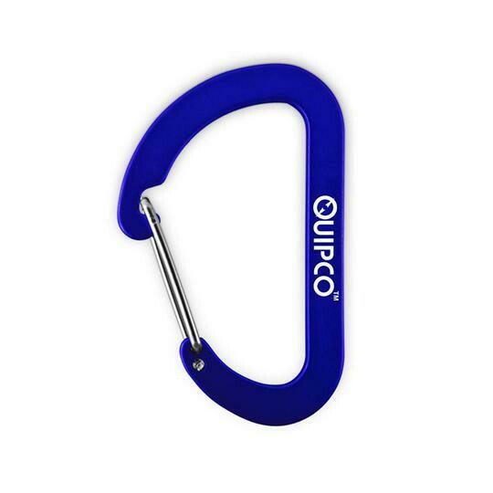 Quipco Matt Carbon Accessory Carabiner - 7cms - Blue