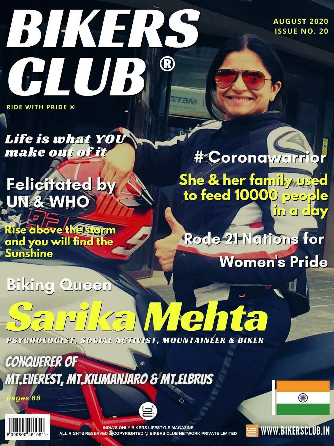 Bikers Club-magazine-August-2020-issue-Sarika Mehta