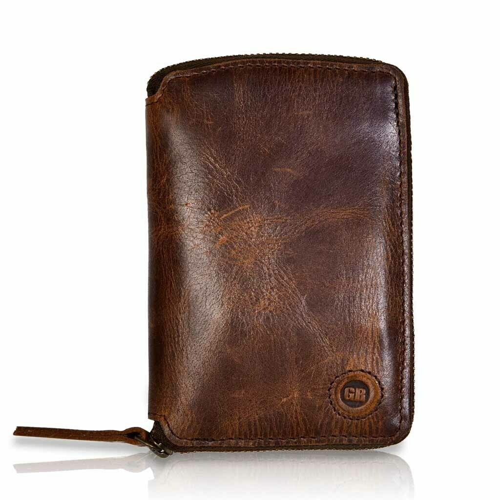 GR ZIPO BROWN WALLET