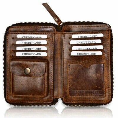 GR ZIPO BROWN WALLET