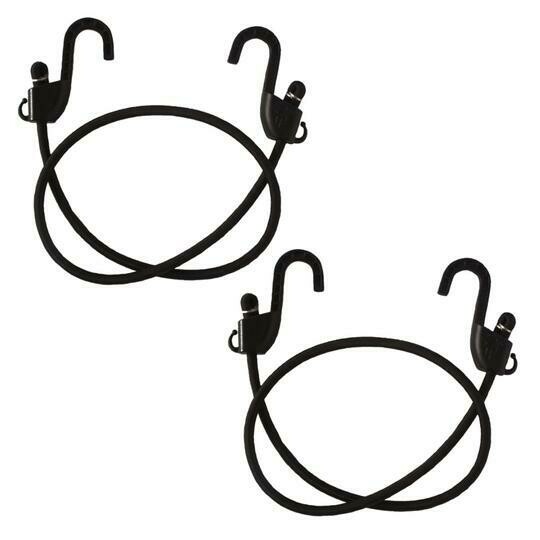 Grappler Bungee Tie-Down-36 inches-Black-8mm Pack of 2