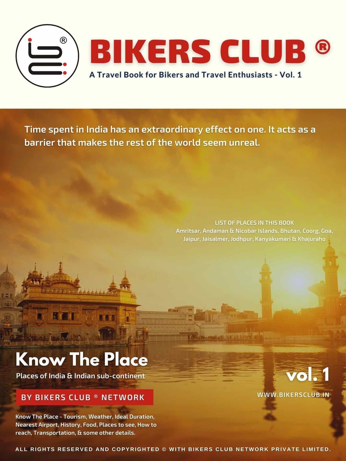 Bikers Club Know The Place Print Book-Vol. 1