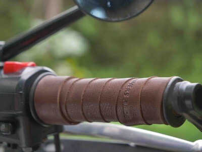 Leather Bike Handle Grips (Coco)