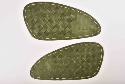 Hand Weave With Hand Side Stitch Army Green