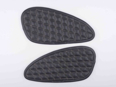 Raise Diamond Black With Cream Stitch