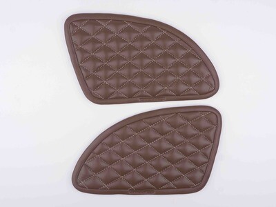 Raise Diamond Brown With Cream Stitch
