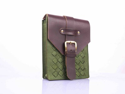 Magnetic Case Hand Weave Green