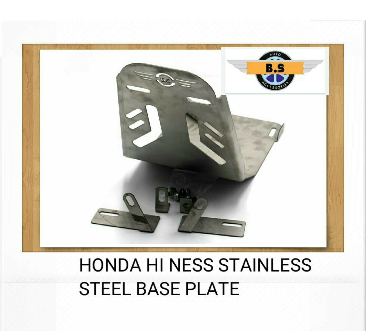 Honda HI Ness Stainless Steel Base Plate