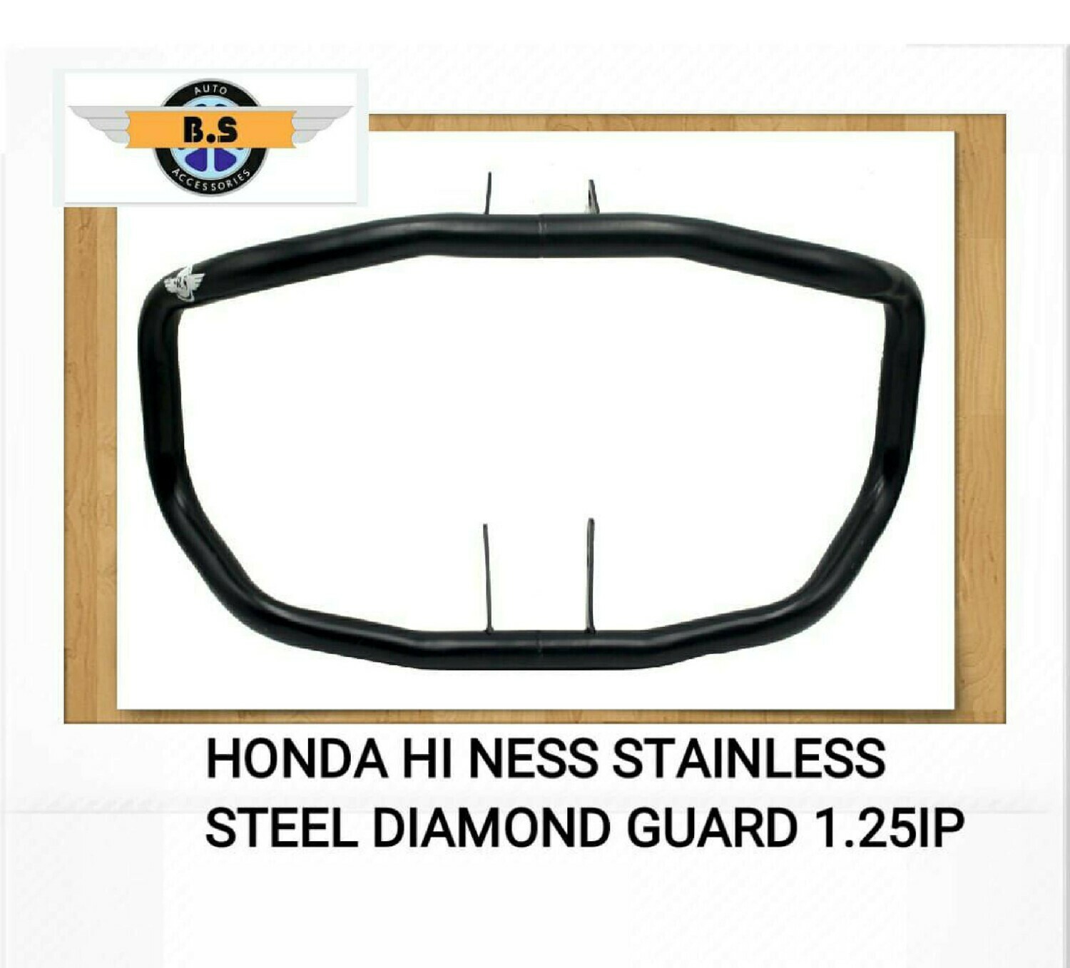 Honda HI Ness Stainless Steel Diamond Guard 1.25 IP