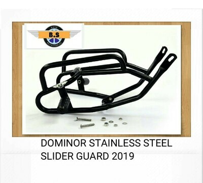 Bajaj Dominar Stainless Steel Slider Guard 2019