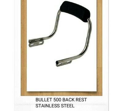 Bullet 500 Back Rest Stainless Steel