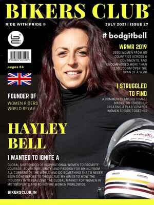 Bikers Club-e-magazine-July 2021-Hayley Bell