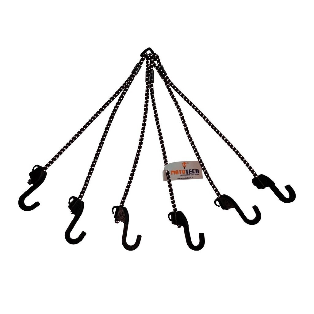 Reflective Hexapod Bungee Tie-down System-32"/80cm-Black
