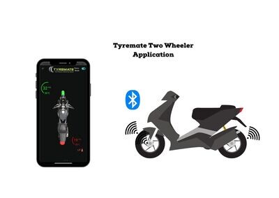 Tyremate Bluetooth Based Internal TPMS for Mopeds (Tubeless)
