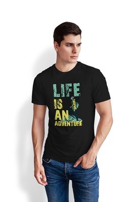 Life Is An Adventure T-Shirt Black