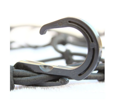 Heavy Duty Flexi Hook Bungee Cargo Net - 40"x40" - Black - 4mm