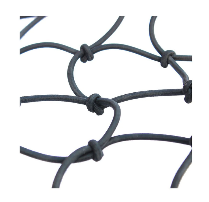 Heavy Duty Flexi Hook Bungee Cargo Net - 40&quot;x40&quot; - Black - 4mm