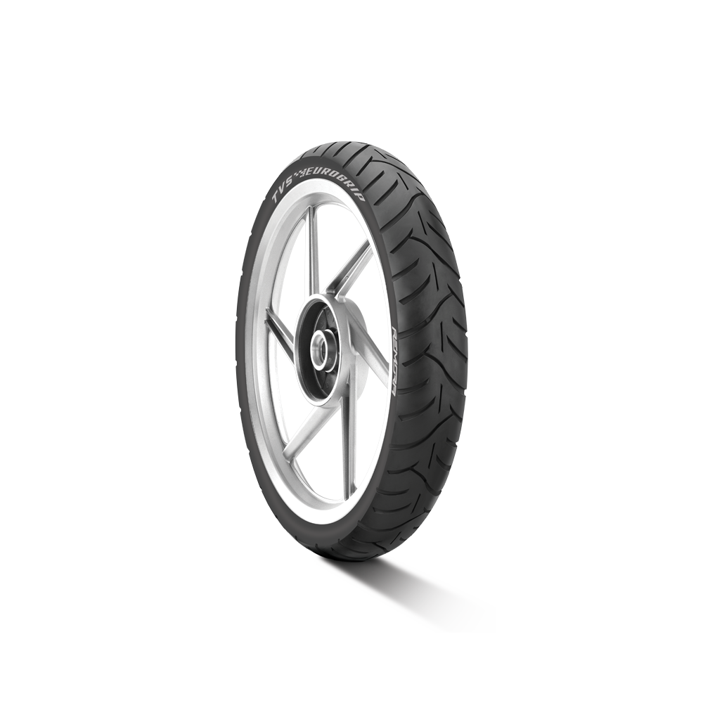 TVS EUROGRIP 90/90-17 49P TBL ATT455F Tubeless Bike Tyre, Front