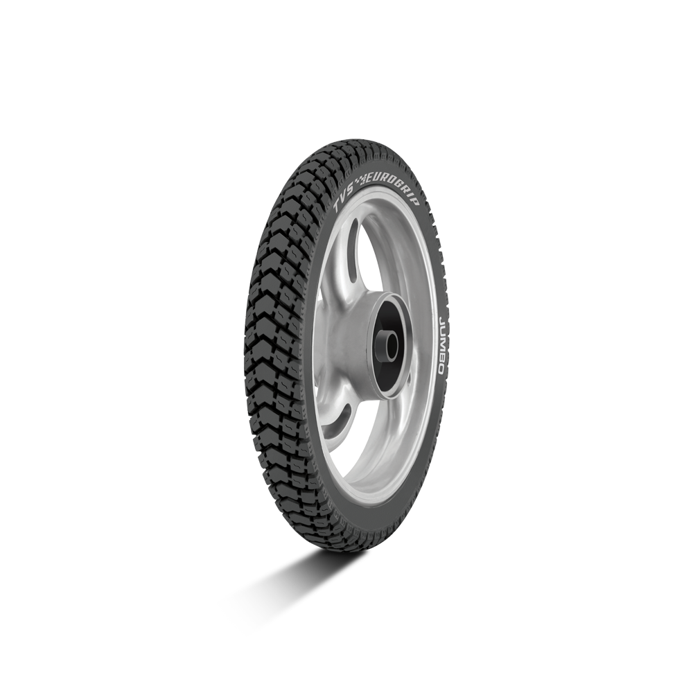TVS EUROGRIP 2.75-18 48P 6PR TEG JUMBO Tube-Type Bike Tyre, Rear