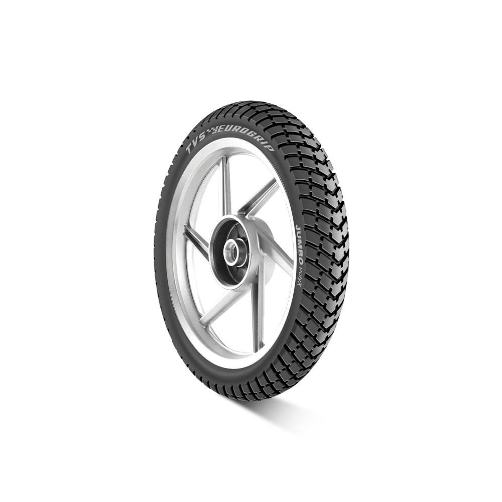 TVS EUROGRIP 100/90-18 ATT 65056 P JUMBO POLYX Tube-Type Bike Tyre, Rear