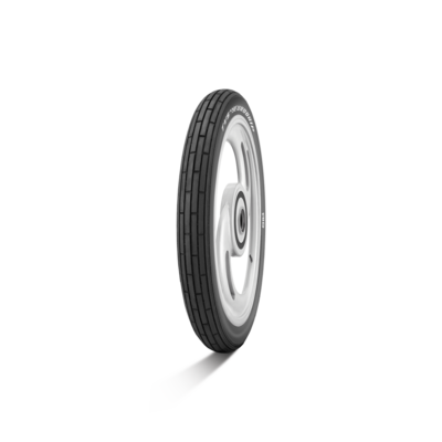 TVS EUROGRIP 2.75-17 41P 4PR TEG RIB Tube-Type Bike Tyre, Front