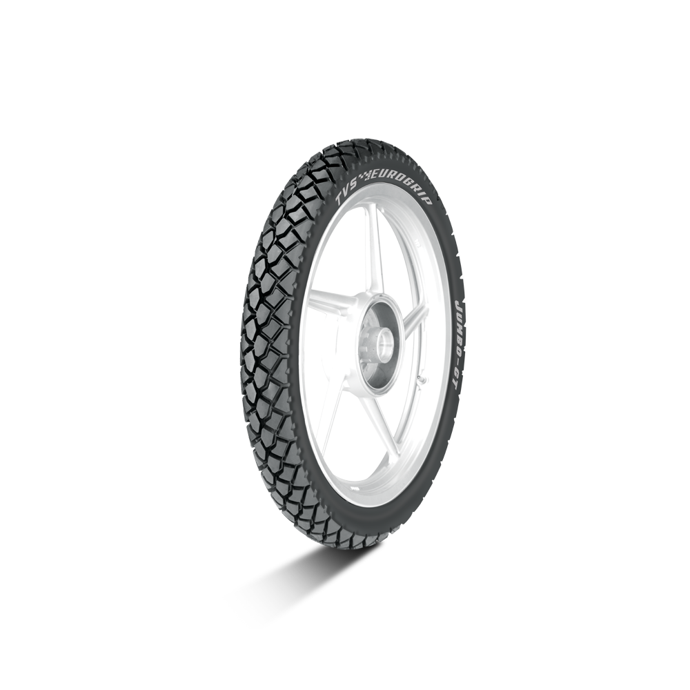 TVS EUROGRIP 3.00-17 50P 6PR JUMBO GT  Tubeless Bike Tyre, Rear