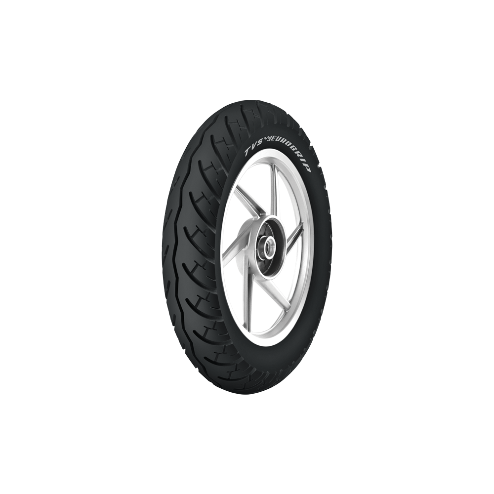 TVS EUROGRIP 90/100-10 53J CONTA 625 SMARTY Tube-Type Scooter Tyre, Frontor Rear